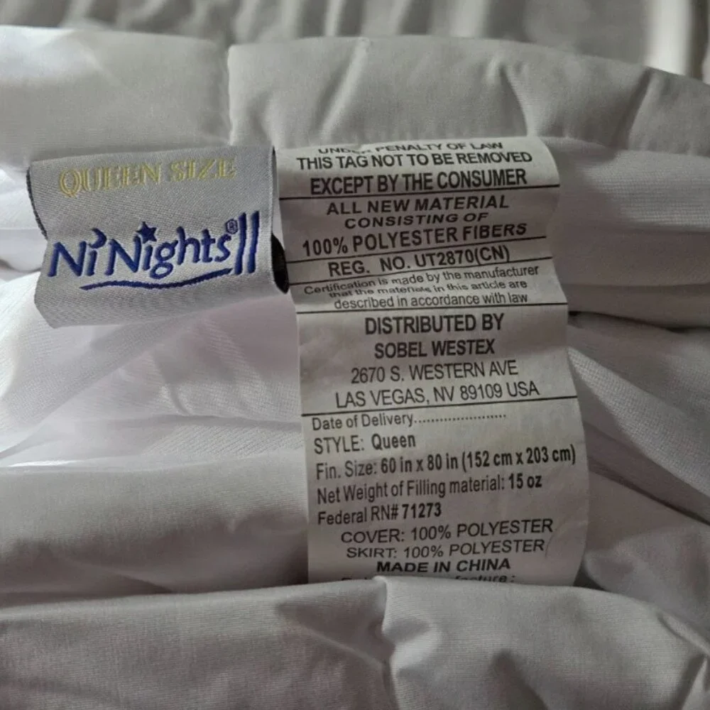 Sobel Westex Ni-Nights II Queen Mattress Pad Hotel 60